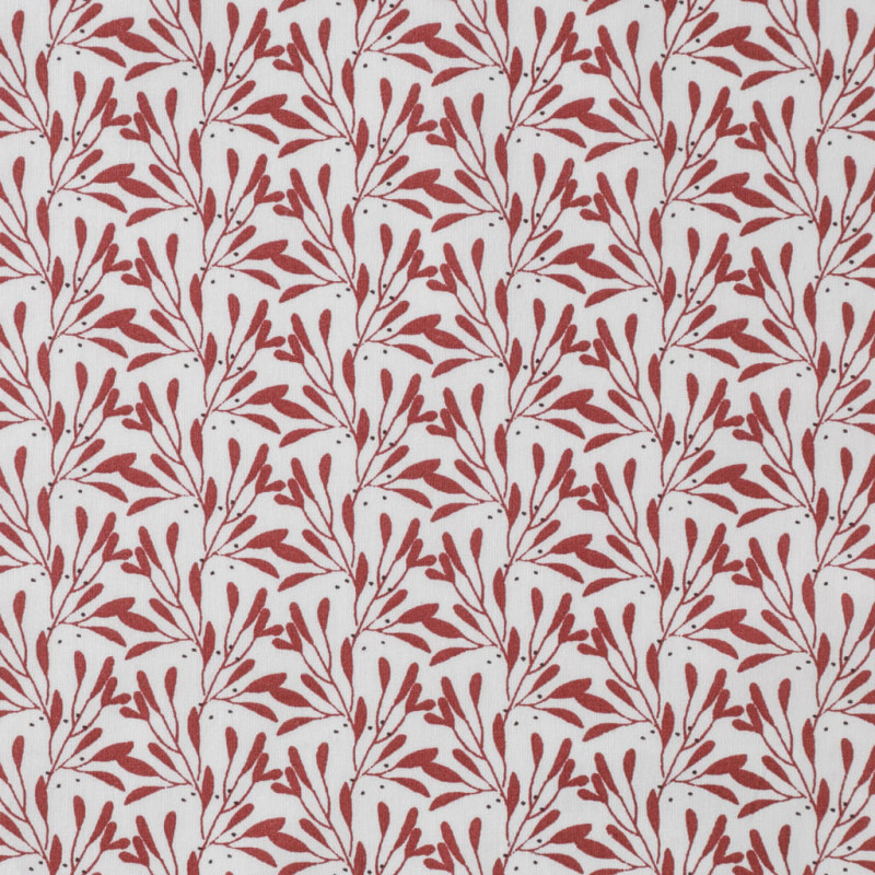 Printed Cotton SLICHEN Garnet / White